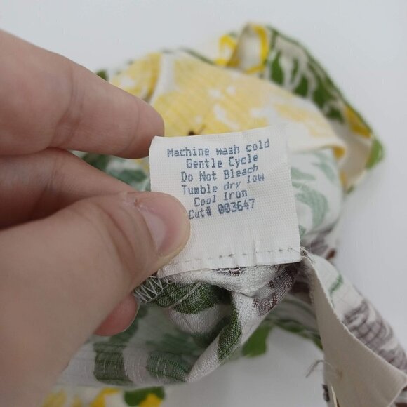 Tori Richard Floral Print Button Front Tank Top Women's 10 Preppy Boho Beach - Picture 9 of 10